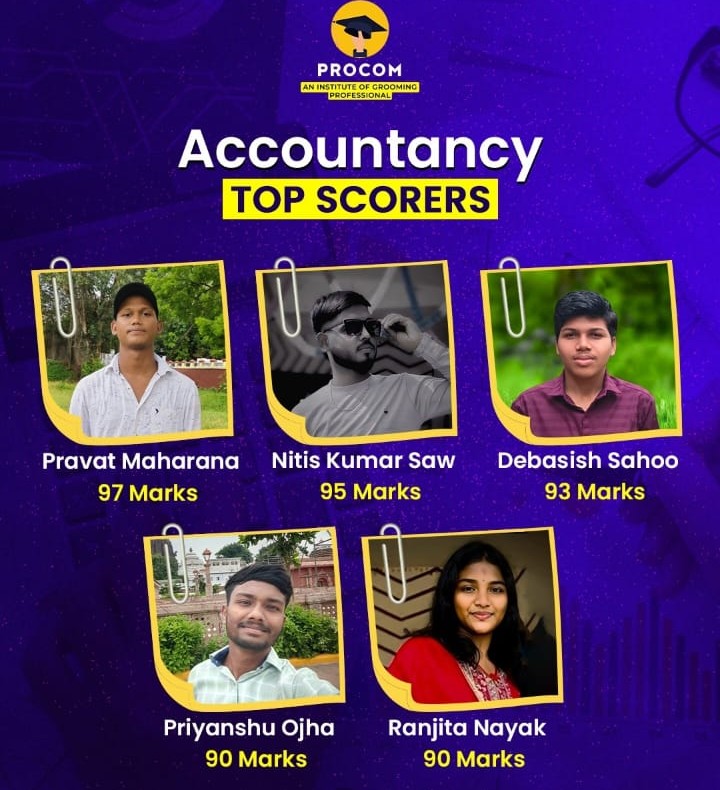 Accountancy Top Scorers