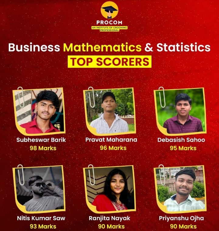 Business Mathematics & Statistics Top Scorers